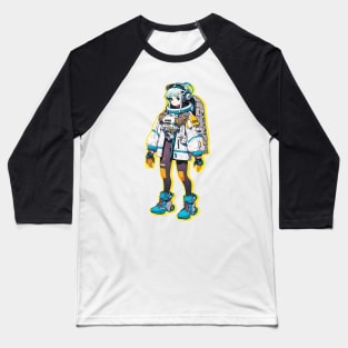 Cute Girl with Space Suit Baseball T-Shirt